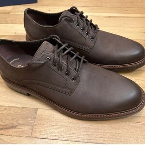 Cole Haan Men’s Dress Shoes Chamberlin Grand Oxford Water Resistant Brown